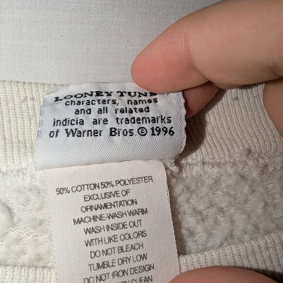 1996 Tweety Bird It Aint Over Crewneck Sweatshirt - Picture 5 of 6